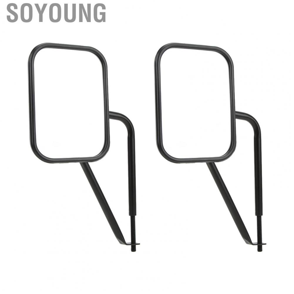 Soyoung Rear View Mirrors Side Rearview Mirror 7.7in for Vehicle Replacement  Wrangler JK JL TJ YJ CJ