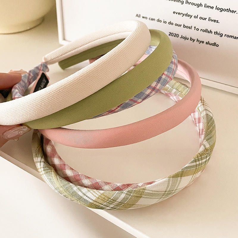 Băng Đô Cài Tóc Xốp Bản Rộng Phong Cách Hàn Quốc Thời Trang Cho Nữ