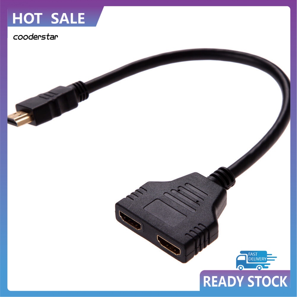 Cáp Chuyển Đổi HDMI Sang Hai Cổng 1 Trong 2 1080P Cho PC DVD