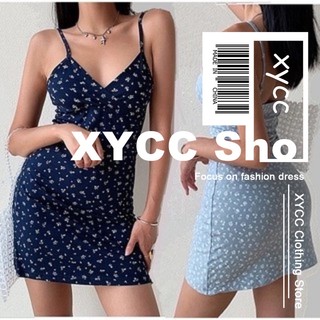Váy In Cổ Chữ V Co Giãn Mềm Mại Và Thoải Mái