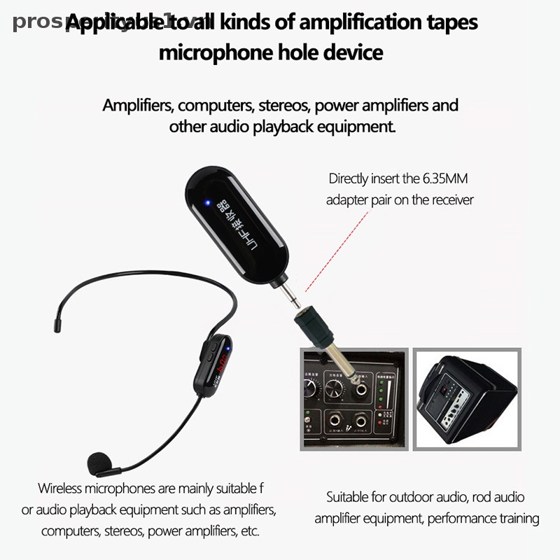 Tai Nghe Không Dây Kết Nối Bluetooth 2 Trong 1 Dùng Cho Bộ Khuếch Đại Âm Thanh [prosperityus1] [prosperityus1]