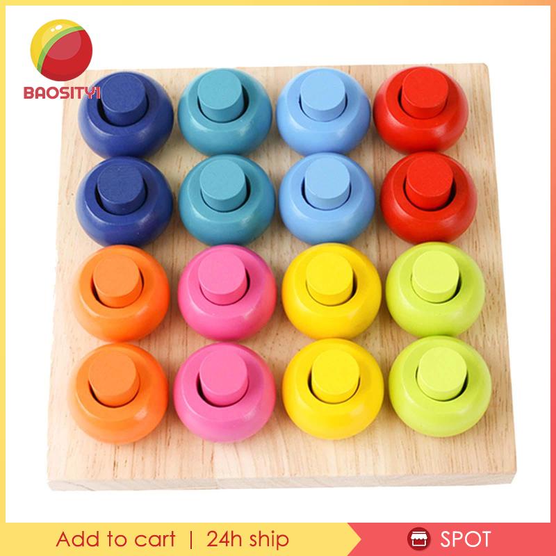 [Baosity1] Bảng Gỗ Xếp Chồng Lên Nhau Giáo Dục Cho Bé Mẫu Giáo