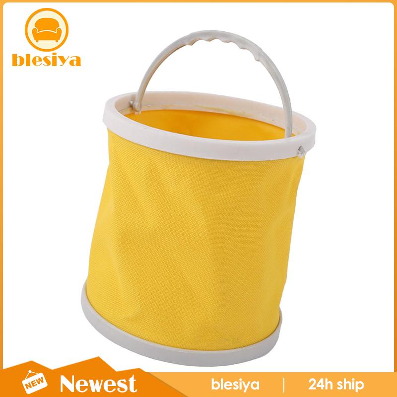 [Blesiya] Xô Đựng Cọ Vẽ Tranh Cỡ Nhỏ Bằng Vải Bạt Có Thể Gấp Gọn Dùng Ngoài