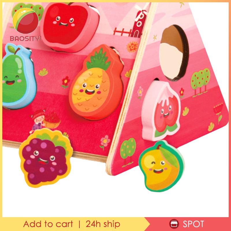 Hộp Đồ Chơi Phân Loại Hình Dạng Cổ Điển Bằng Gỗ [Baosity1] Cho Trẻ Mẫu Giáo