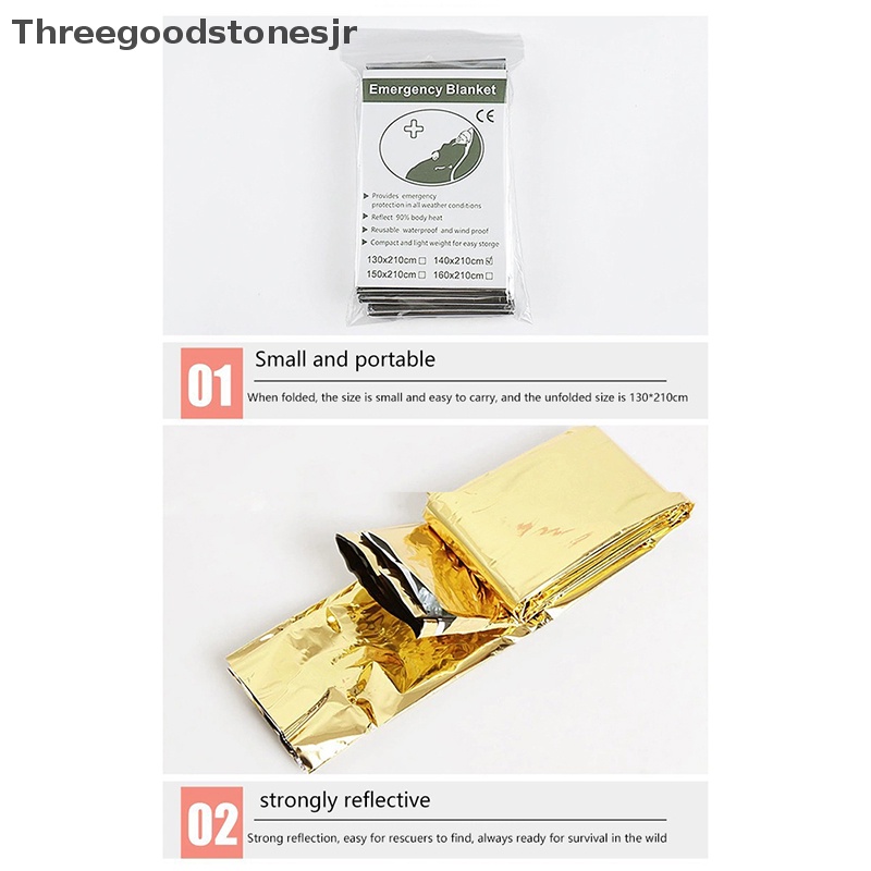 Chăn Sơ Cứu Một Mặt Kích Thước 210 * 160 cm Cách Nhiệt Tiện Dụng