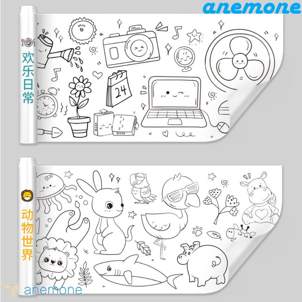 Cuộn Giấy Dán Vẽ Tranh Màu Nước Dành Cho Trẻ Em Và Người Lớn