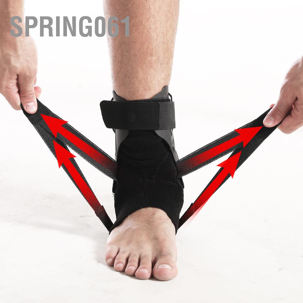 Spring061 Nẹp mắt cá chân thể thao ngoài trời Hỗ trợ thoáng khí để chạy bóng rổ Phục hồi chấn thương Bong gân Nam nữ