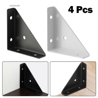 【GRCEKRIN】Heavy Duty Triangular Reinforcement Brackets for Wood Connection 4 Pack Iron Angle Corner Protector
