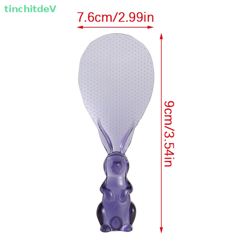 [TinchitdeV] 1 Muỗng Múc Cơm Bằng Nhựa Chấm Bi Đứng Được Cho Nhà Bếp [Mới]