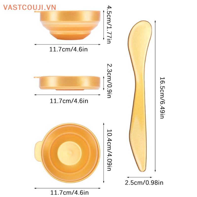 Bộ Dụng Cụ Tự Trộn Mặt Nạ Bằng Silicon Tiện Dụng