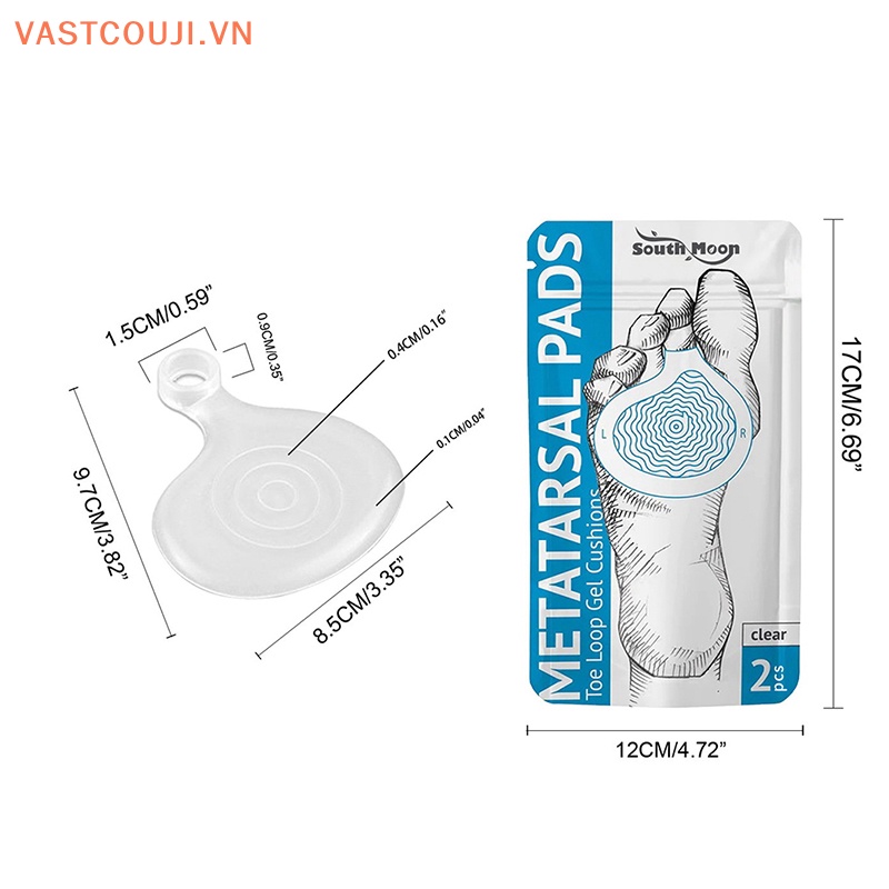 1 Cặp Đệm Silicone Gel Hỗ Trợ Vòm Chân