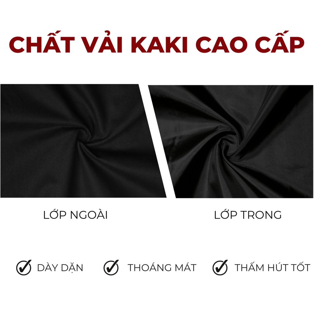 Áo khoác nam thời trang cao cấp HIDDLE vải kaki màu đen khuy bấm cách điệu, nhiều size | H9-AK2