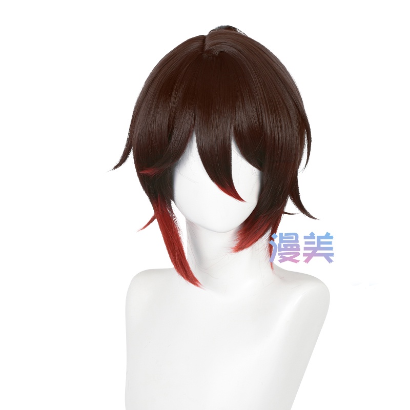 Game Honkai: Star Rail Tingyun Cosplay Wig 38cm/50cm Long Wigs with Ponytail Heat Resistant Synthetic Hair