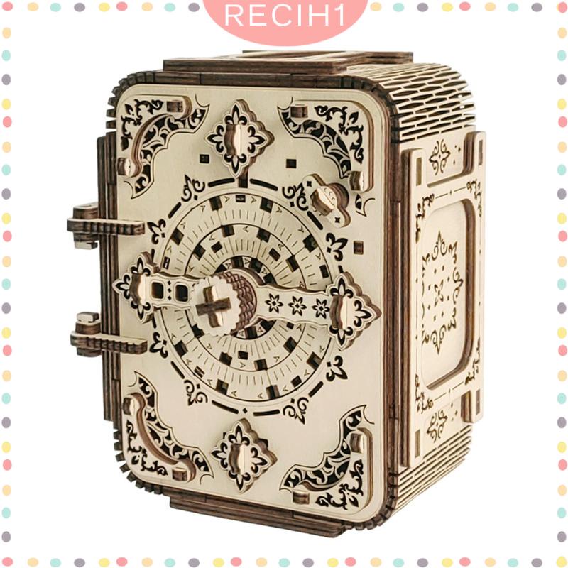 Hộp Nhạc Bằng Gỗ 3D Có Mật Khẩu Dành Cho Gia Đình
