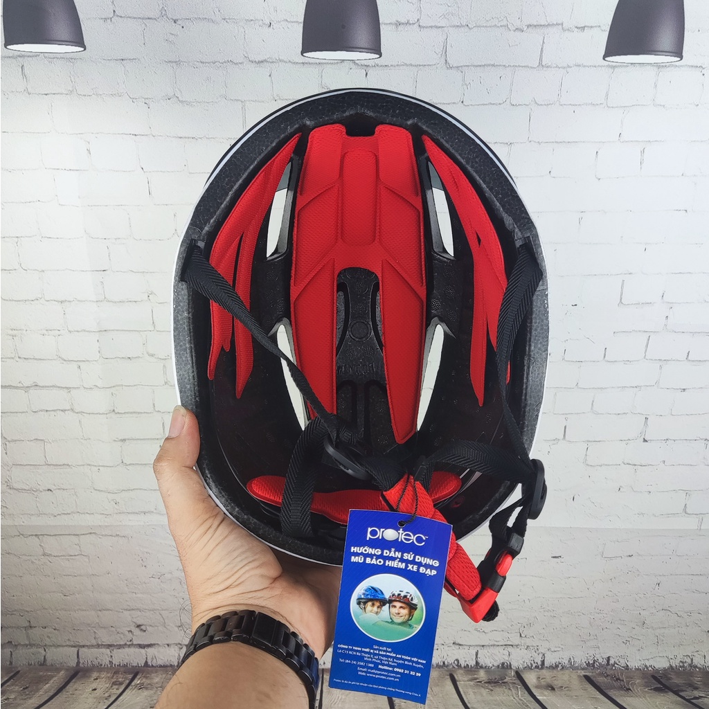 MŨ BẢO HIỂM XE ĐẠP CÓ KÍNH WIN 018 - CÓ ĐÈN
