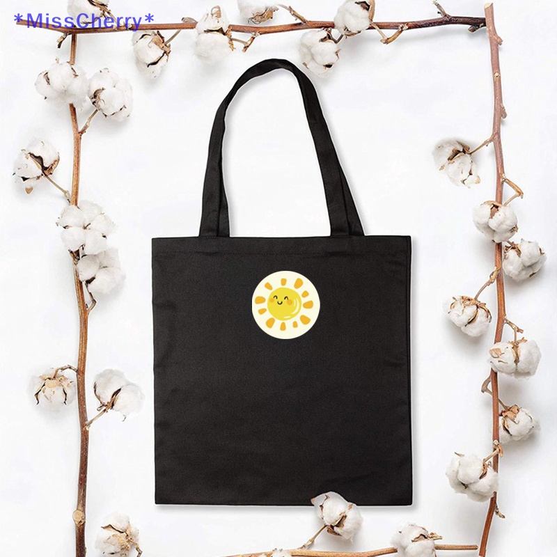 Cuộn 500 Nhãn Dán Tròn In Chữ Thank You Và Hoa Dễ Thương Trang Trí Sổ Tay Áo Thun Thiết Kế Mới Năng Động Thời Trang