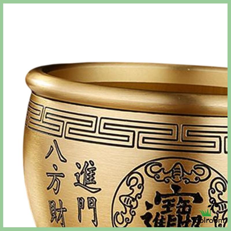 [Toolroom] Bát Phong Thủy Bằng Đồng Thau Điêu Khắc Kho Báu Trang Trí Phòng Ăn