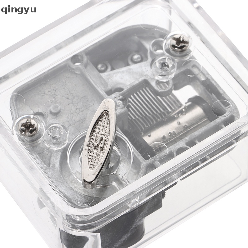 Qingyu Hộp Nhạc Bằng Acrylic Thủ Công Sáng Tạo Có Thể Chuyển Động Bằng Tay