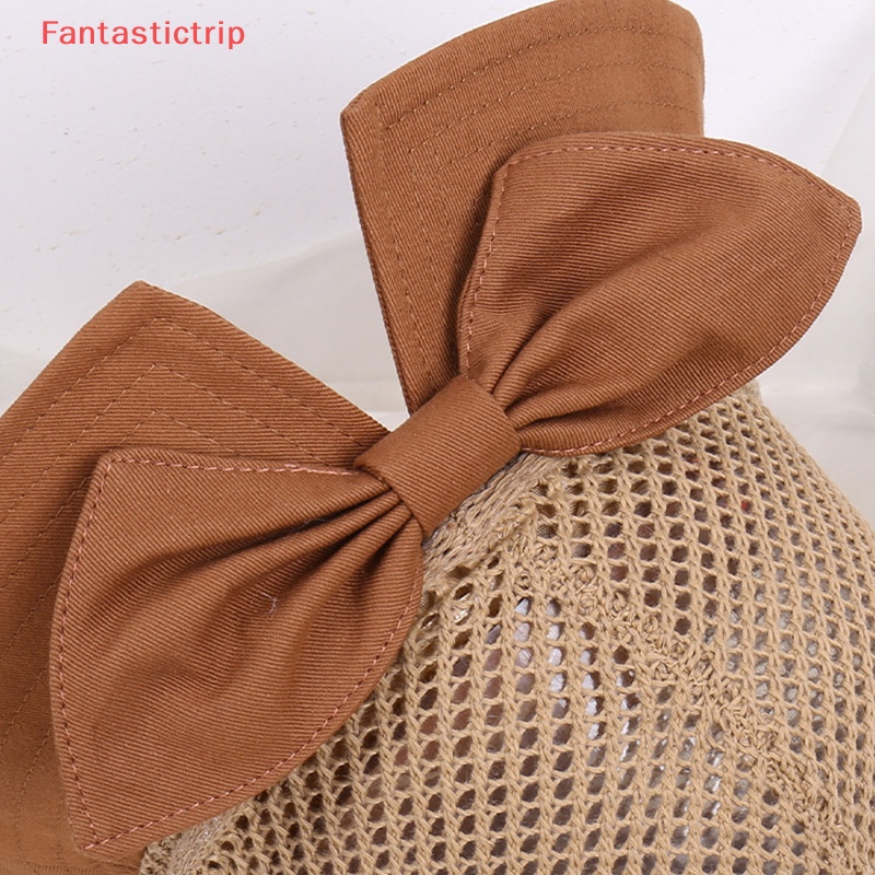 Nón Tai Bèo Vành Rộng Hở Chóp Phối Lưới Thoáng Khí Thời Trang Đi Biển Mùa Hè Cho Nữ