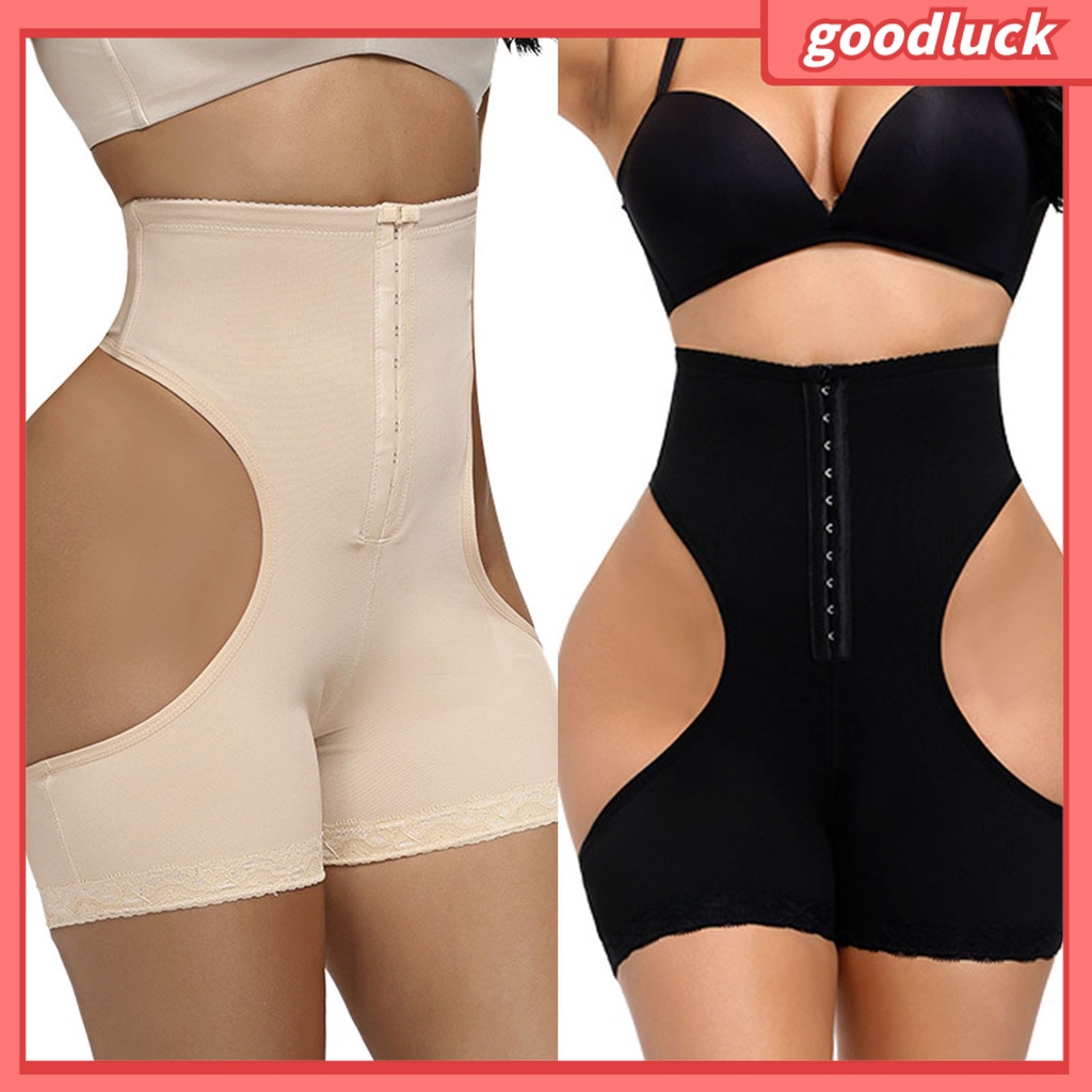 Quần Short Lưng Cao Định Hình Nâng Mông Cài Một Hàng Khuy Co Giãn Thời Trang Dự Tiệc