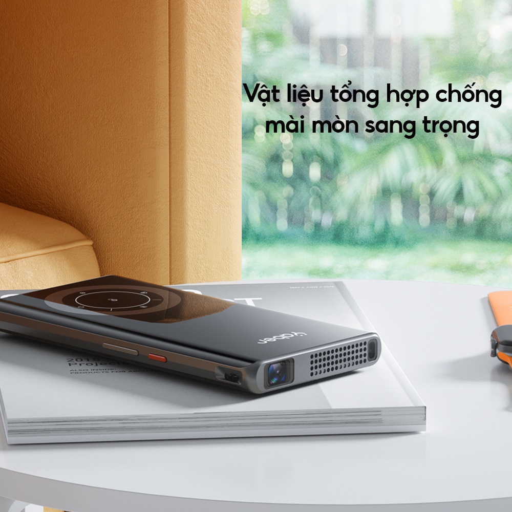 Máy chiếu mini bỏ túi YABER PICO T1 Wifi 5Ghz thiết kế sang trọng đăng cấp - Độ sáng 110 ASNI - MH 100" 1GB + 32GB