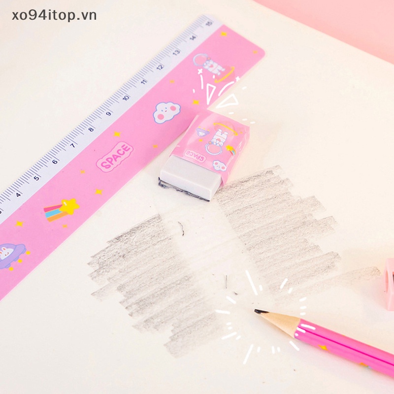 1 Set Bút Chì Họa Tiết Hoạt Hình Dễ Thương Dành Cho Học Sinh