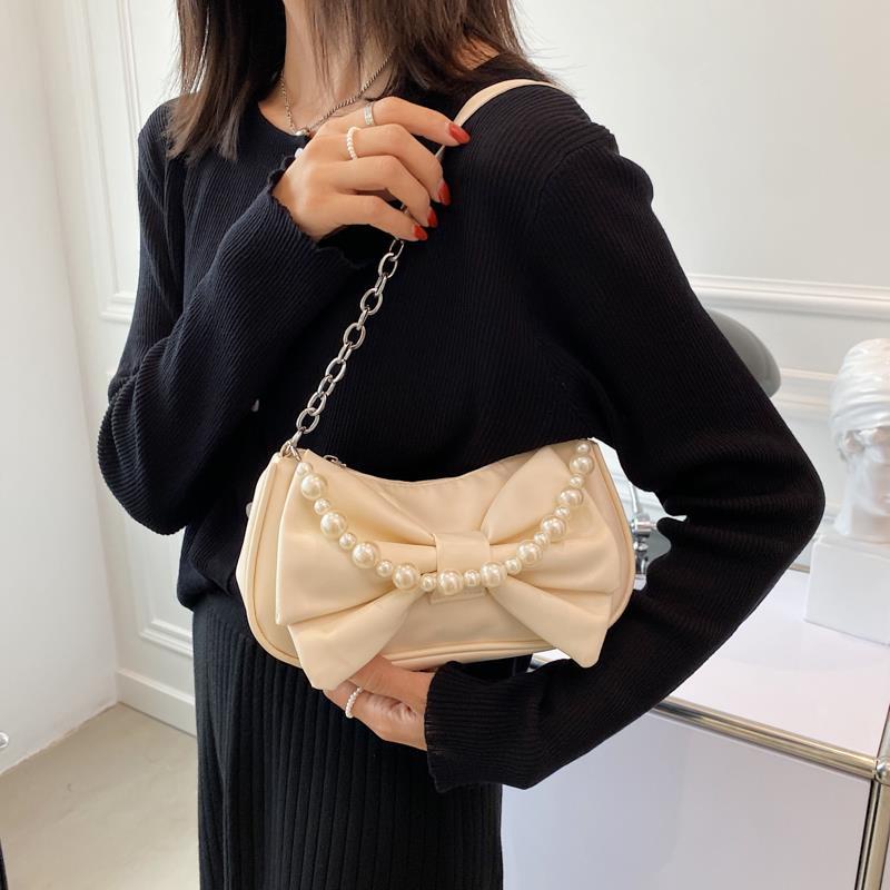 Túi Đeo Chéo Đính Nơ Phong Cách Nhật Bản Mới Cho Nữ