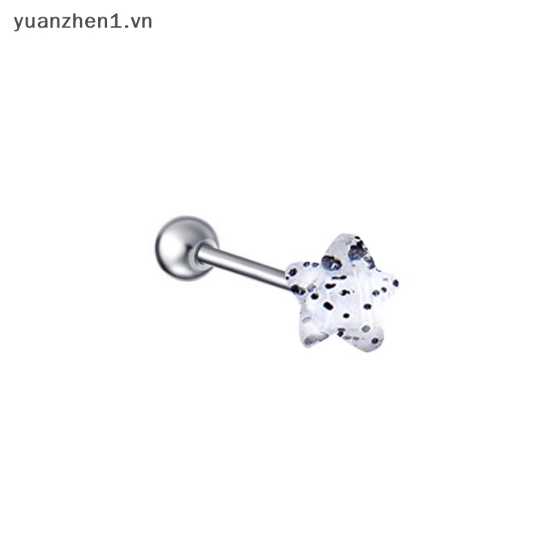 1 Khuyên Xỏ Lưỡi Bằng Kim Loại Thời Trang Cá Tính