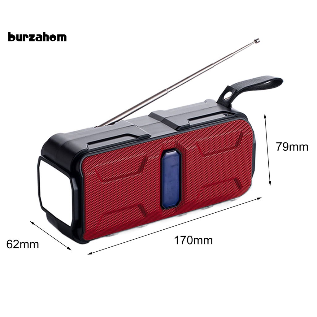 Loa Bluetooth 5.0 Kiêm Đài FM Hỗ Trợ Thẻ Nhớ TF Sử Dụng Năng Lượng Mặt Trời Đa Năng Cho Hoạt Động Ngoài Trời