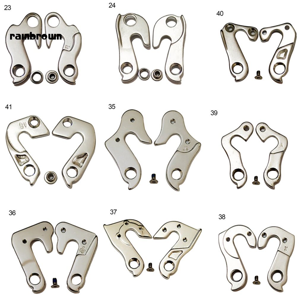 &lt; Rainbrown &gt; Móc Treo Cùi Đề Sau Xe Đạp Bằng Hợp Kim Nhôm Chống Rỉ Sét