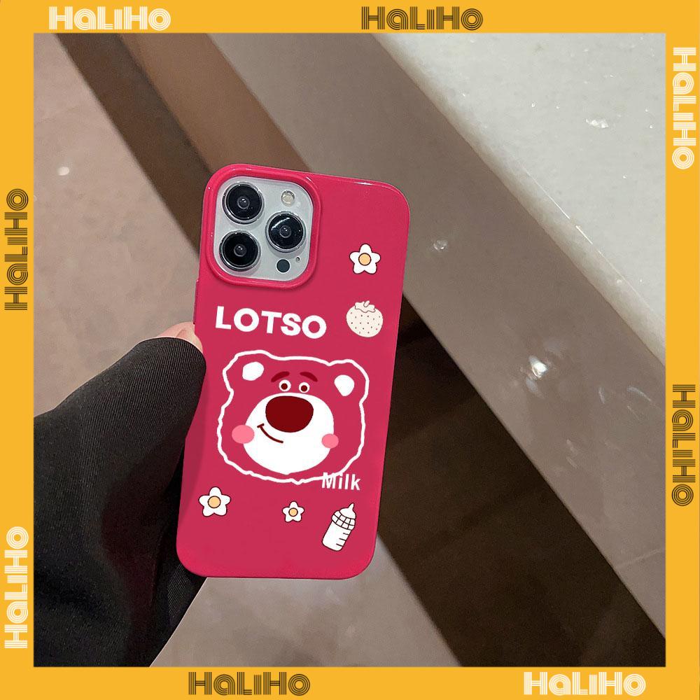 For iPhone 11 iPhone Case Red Glossy TPU Soft Case Shockproof Protection Camera Cute Raspberry Bear Head Compatible with iPhone 14 13 Pro max 12 Pro Max 11 xr xs max 7 8Plus