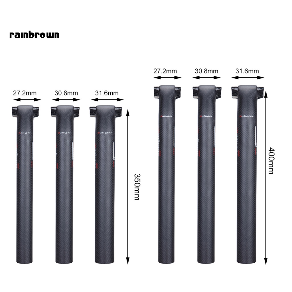 &lt; Rainbrown &gt; BALUGOE Thanh Carbon Gắn Yên Xe Đạp Liền Mạch Tinh Tế Chống Ăn Mòn Vừa Vặn