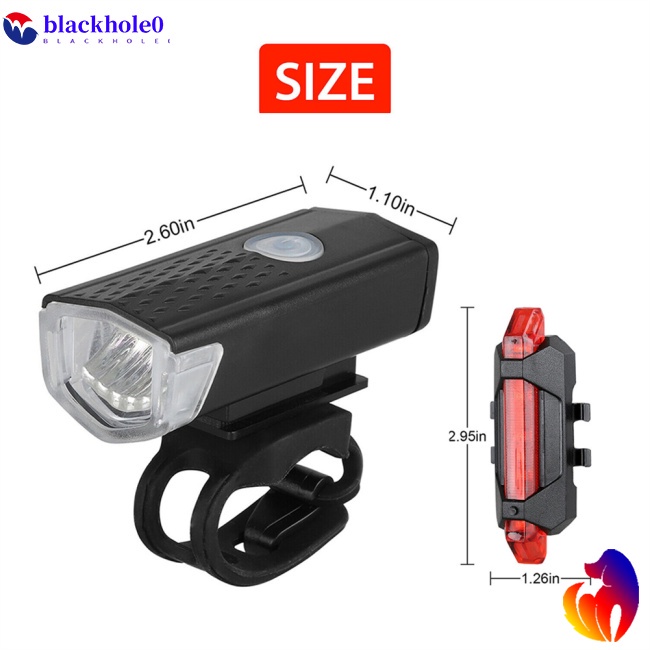 Bộ Đèn Pha LED Sạc USB Chuyên Dụng Cho Xe Đạp Mtb