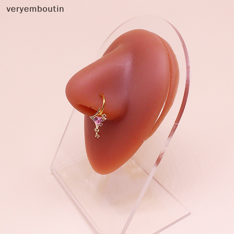 Khuyên Xỏ Mũi / Tai Đa Năng Hình Cánh Bướm / Trái Tim Bằng Thép Không Gỉ
