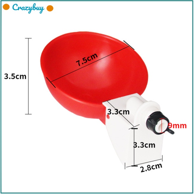 Cr Cốc Uống Nước Tự Động Dày Dặn Cho Gà / Bồ Câu