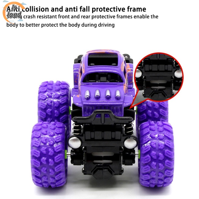 [IS] 360° Đồ Chơi Xe Địa Hình 4 Bánh Xoay Chống Va Chạm Cho Bé 3-6 Tuổi