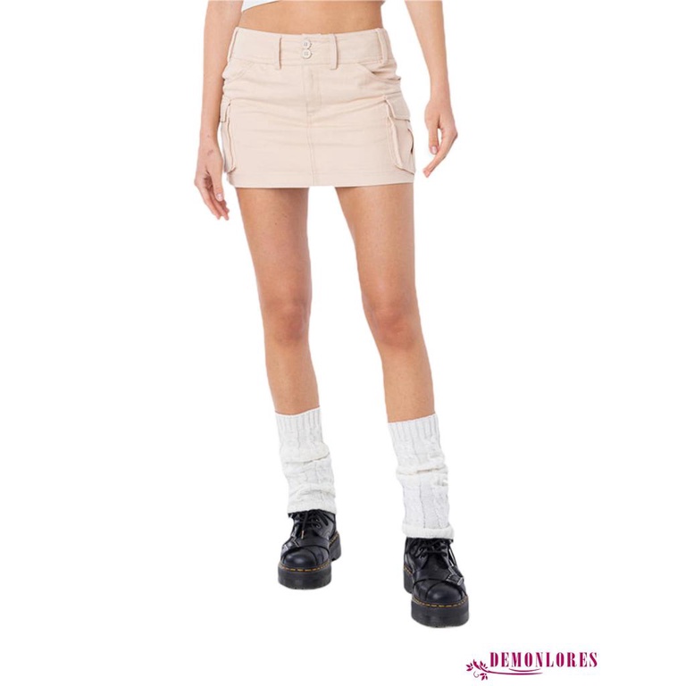 Chân Váy Bút Chì Lưng Thấp Màu Trơn Thời Trang Mùa Hè Cho Nữ