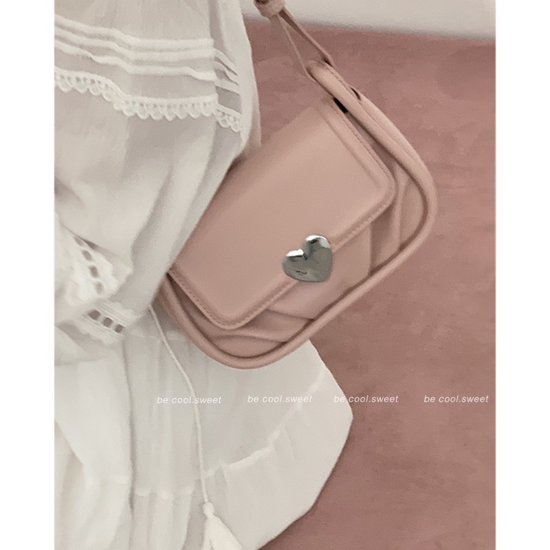 Túi Xách Đeo Vai / Kẹp Nách Xếp Ly Màu Bạc Phong Cách Thời Trang Pháp Hàng Mới