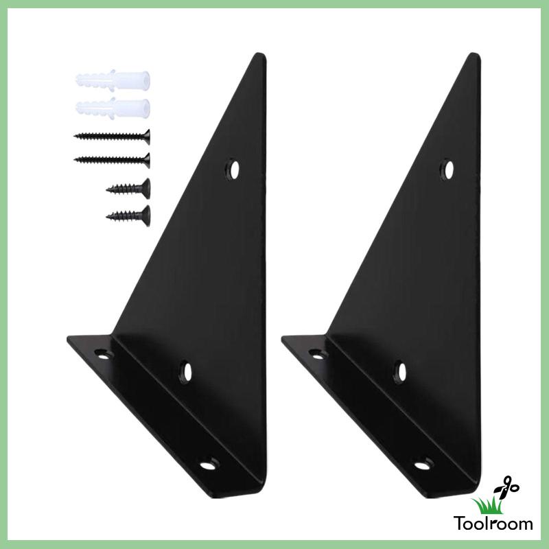 Giá Đỡ Bằng Kim Loại Gắn Góc Tường Tiện Dụng Cho Nhà Để Sách