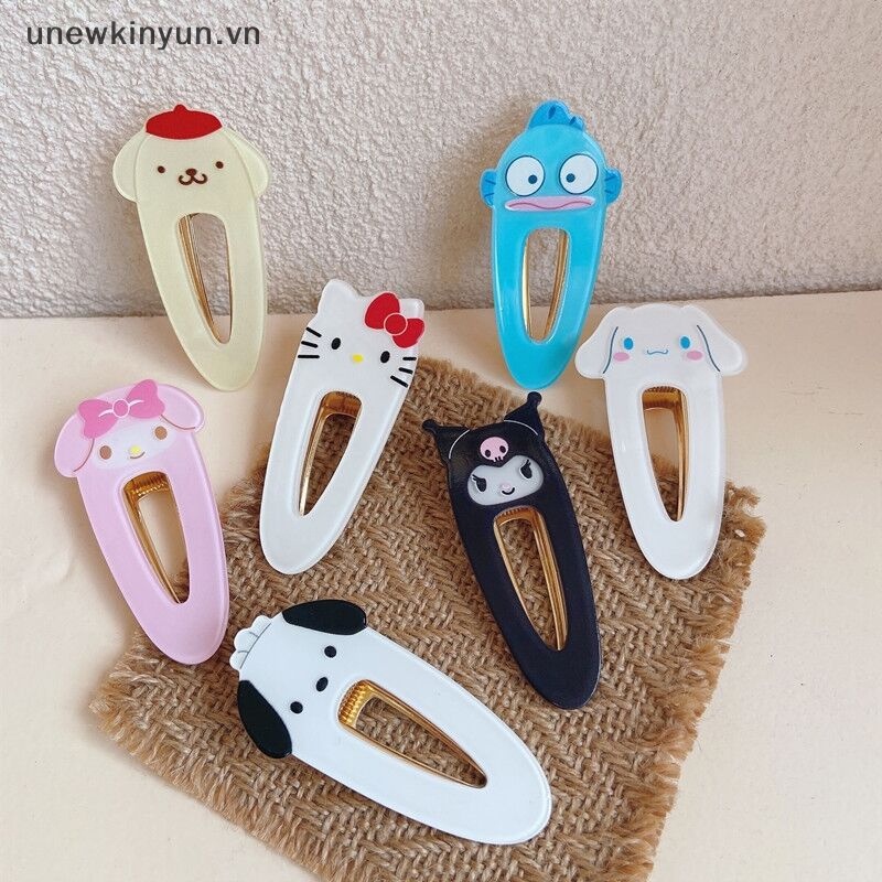 SANRIO Kẹp Tóc Hình Melody Hello Kitty / Cinnamoroll / Melody Dễ Thương Thời Trang Cho Bé