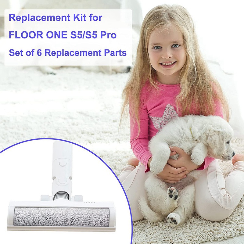 Bàn Chải Cuộn Và Màng Lọc Chuyên Dụng Cho Máy Hút Bụi Tineco Floor One S5