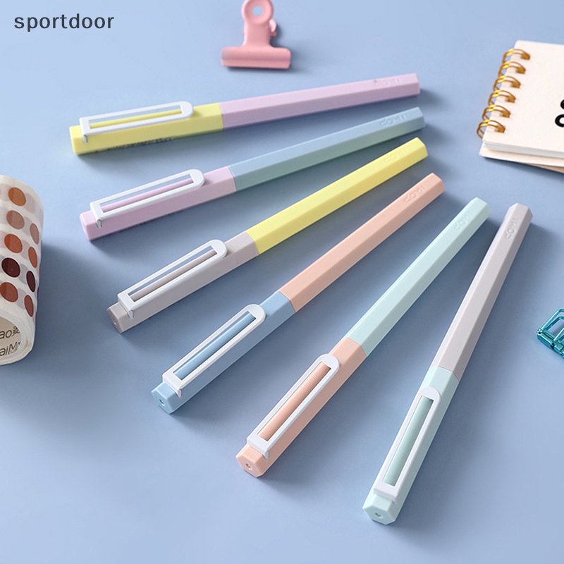 Bút Bi Mực Đen Ngòi 0.5mm Hình Lục Giác Dễ Thương