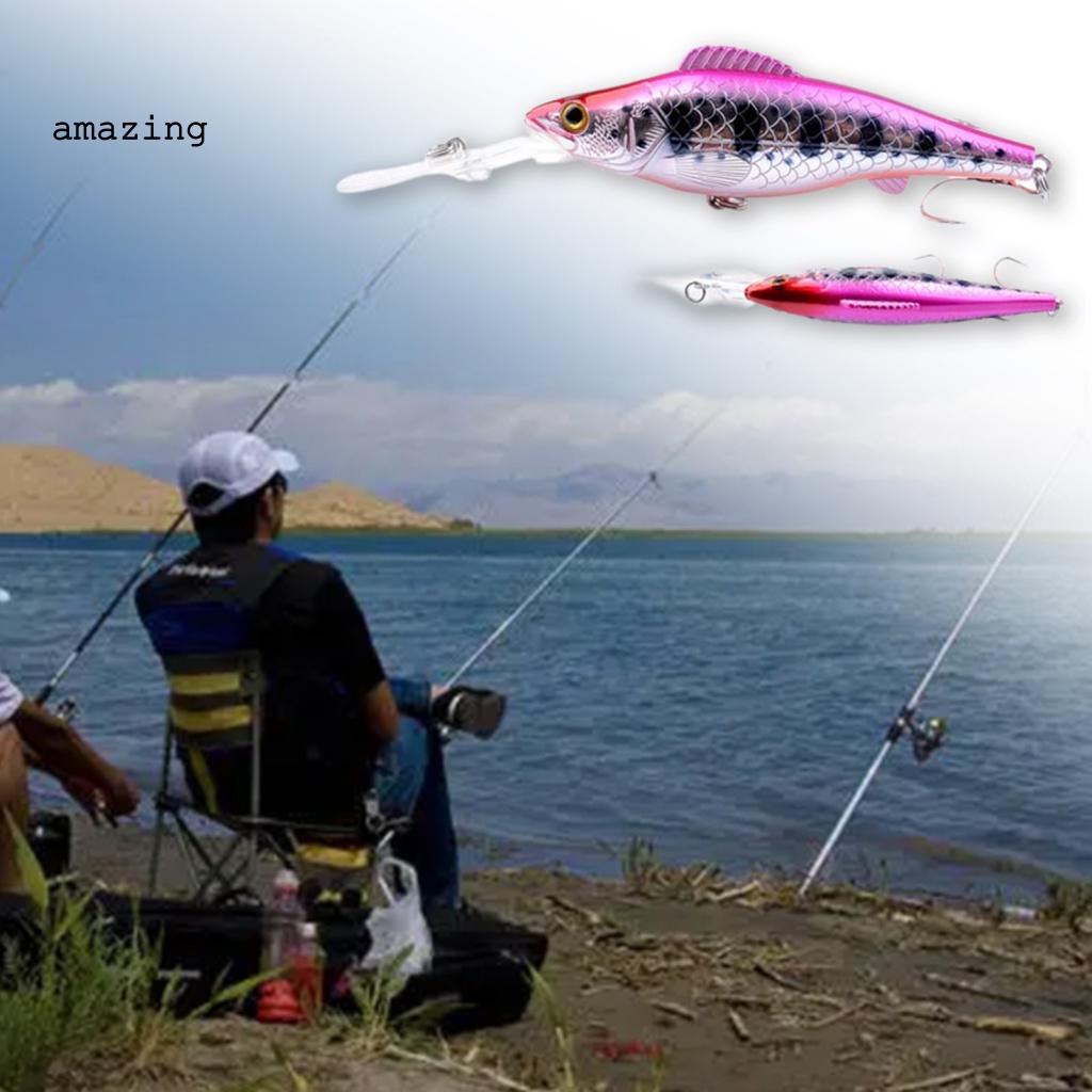 Mồi Câu Cá Giả 3D Màu Sắc Tươi Sáng 12.6cm / 14.76g