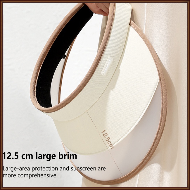 Mũ Chống Nắng Vành Rộng Thấm Hút Mồ Hôi Thoáng Khí Kèm Dây Đeo Tùy Chỉnh Thời Trang Mùa Hè Cho Nữ
