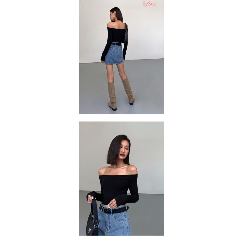 Áo Dệt Kim Trễ Vai Form Ôm Kiểu Dáng Quyến Rũ