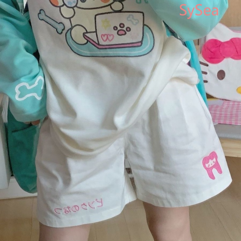 Quần ngắn ống rộng Thời Trang Mùa Hè Hàn Quốc Dành Cho Nữ