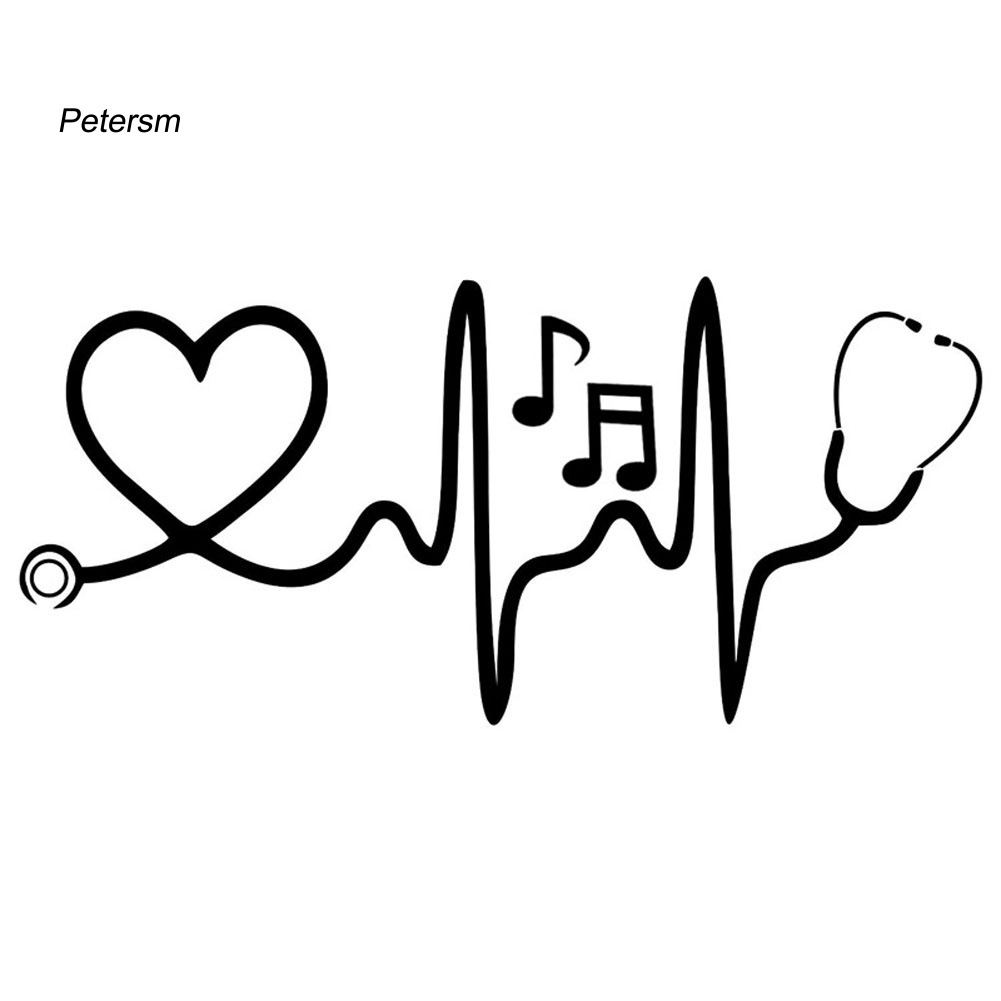 Đề Can Dán Trang Trí Xe Hơi Hình Nốt Nhạc Bằng Nhựa PP Phản Quang