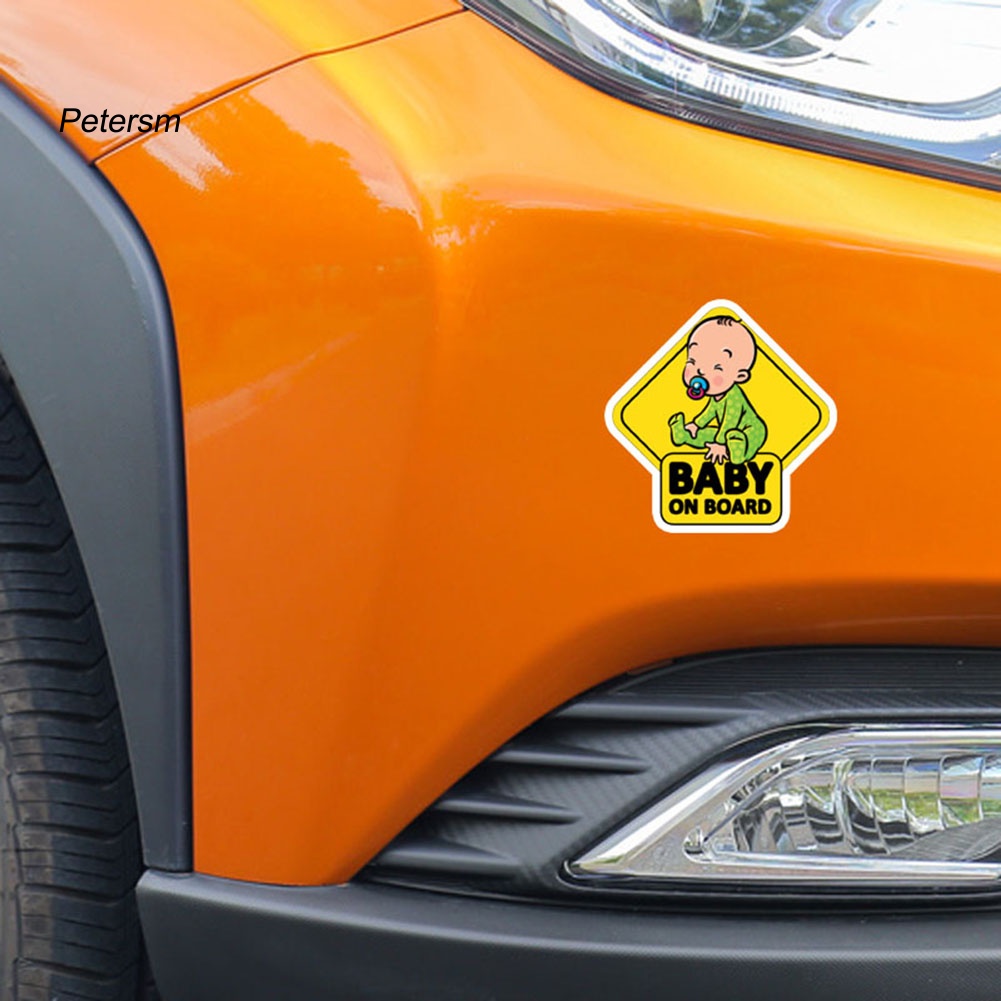 Hình Dán Cảnh Báo BABY ON BOARD Cho Xe Hơi