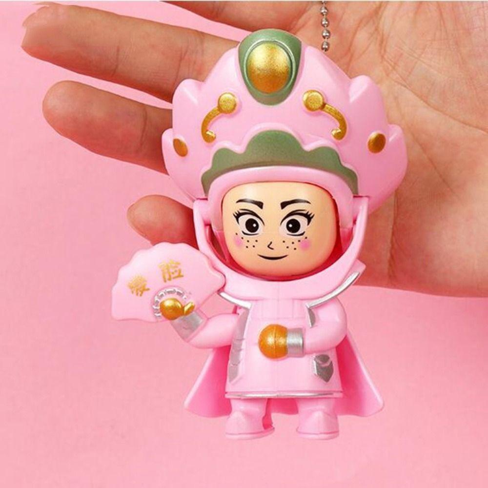 Móc Khóa Hình Búp Bê QUINTON Opera Trung Quốc Thay Đổi Khuôn Mặt Làm Quà Tặng Cho Cặp Đôi Diy