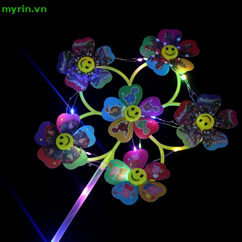 Set 6 Chong Chóng Gió Đồ Chơi Có Đèn Led Độc Đáo